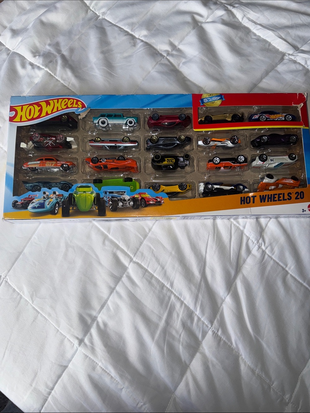Hot Wheels 20-Piece Toy Car Set - Blue & Orange Assortment